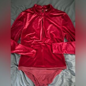 CHERRY RED H&M Bodysuit